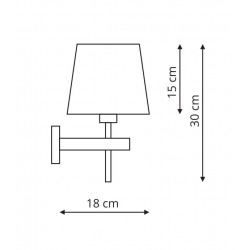 Tivoli kinkiet chrom LP-1133/1W CH