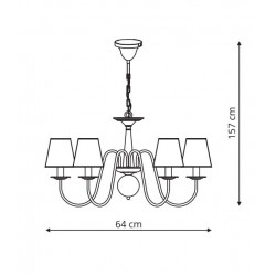 Werona 6 lampa wisząca LP-88439/6P