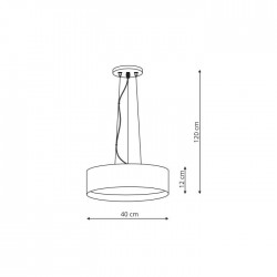 Hudson lampa wisząca biała LP-043/1P WH