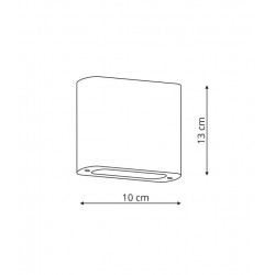 Sapri kinkiet antracyt IP54 LP-1556/1W ANTR