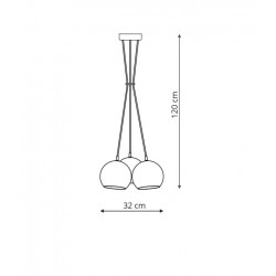 Rame 3 lampa wisząca LP-2014/3P