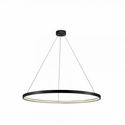 Ring lampa wisząca średnia czarna 4000K LP-909/1P 4M BK