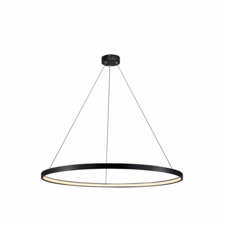 Ring lampa wisząca średnia czarna 4000K LP-909/1P 4M BK