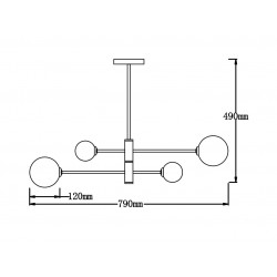 Dorado 4 lampa wisząca LP-002/4P