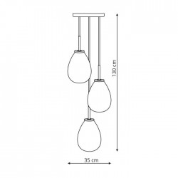 Fondi 3 lampa wisząca LP-1214/3P