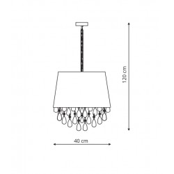 VIGO lampa wisząca czarna LP-0412/1P BK