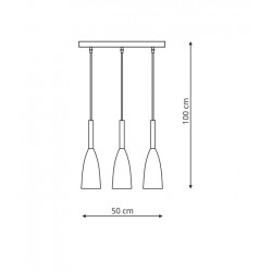 Solin 3 lampa wisząca linia złota LP-181/3L GD