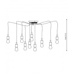 Soleto 10 lampa wisząca LP-90082/10P