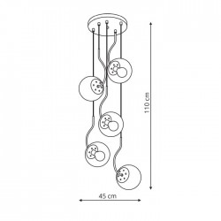 Hook 5 wiszaca czarna LP-125/1W BK