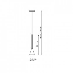 Arizona lampa wisząca czarny/zloty LP-074/1P BK/GD