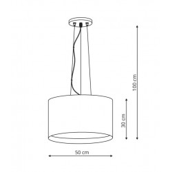 Milk lampa wisząca biała LP-021/4P WH