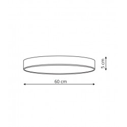 Rapido plafon duży biały 3000K LP-433/1C 3L WH