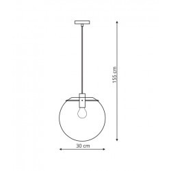 Puerto lampa wisząca duża złota LP-004/1P L GD