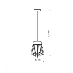 Nido wisząca czarna LP-128/1P BK