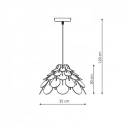 BURGO lampa wisząca mała LP-101335/1P S