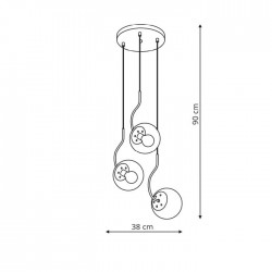 Hook 3 wiszaca czarna LP-125/3P BK