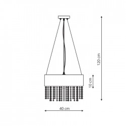 Madryt lampa wisząca biała LP-81458/1P WH