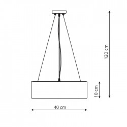 Delos lampa wisząca czarna LP-8144/1P BK