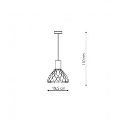 Moderno wisząca mała GU10 LP-1221/1P S BK