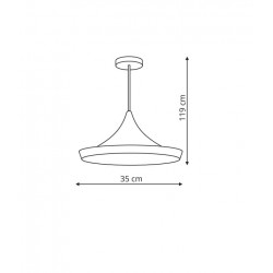 Sona 1 lampa wisząca czarna LP-42012/1P