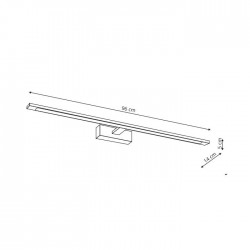 Isla kinkiet chrom XXL z IP44 4000K GS-LWB-32W CH