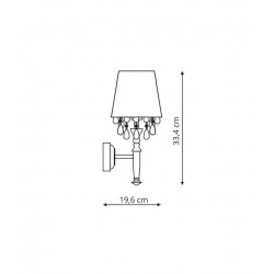 Vigo kinkiet biały LP-0412/1W WH