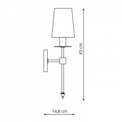 Casoli kinkiet chrom LP-2118/1W